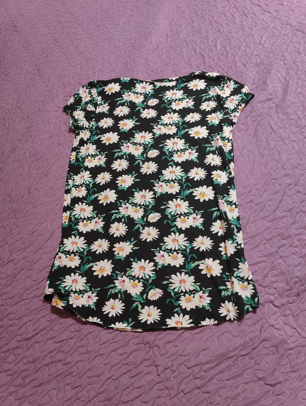 Vintage Y2K Joe Boxer Daisy Floral Keyhole Top - Size M - Picture 3 of 4
